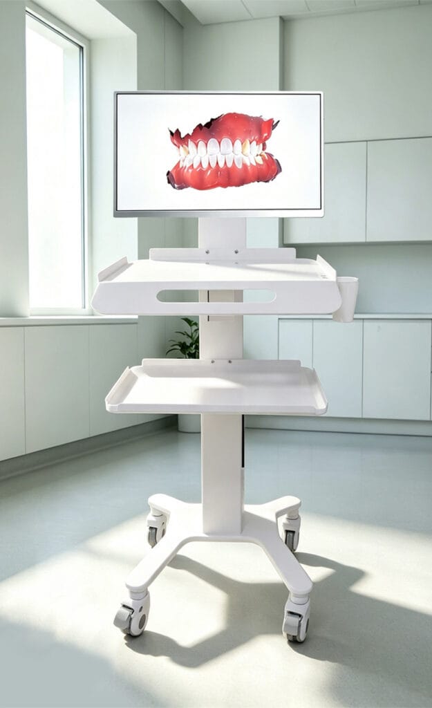 Essential Purchase Guide for Dental Clinics | One-Stop Digital Dental Workstation Trolley 4 C款口扫推车1